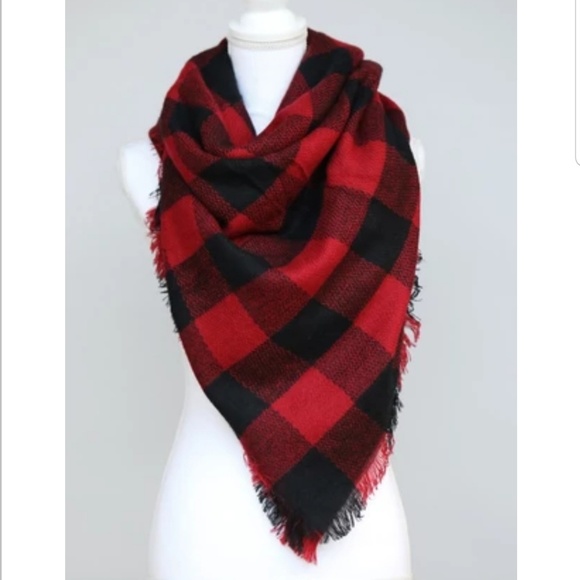 Black & Red Scarf - Picture 2 of 2